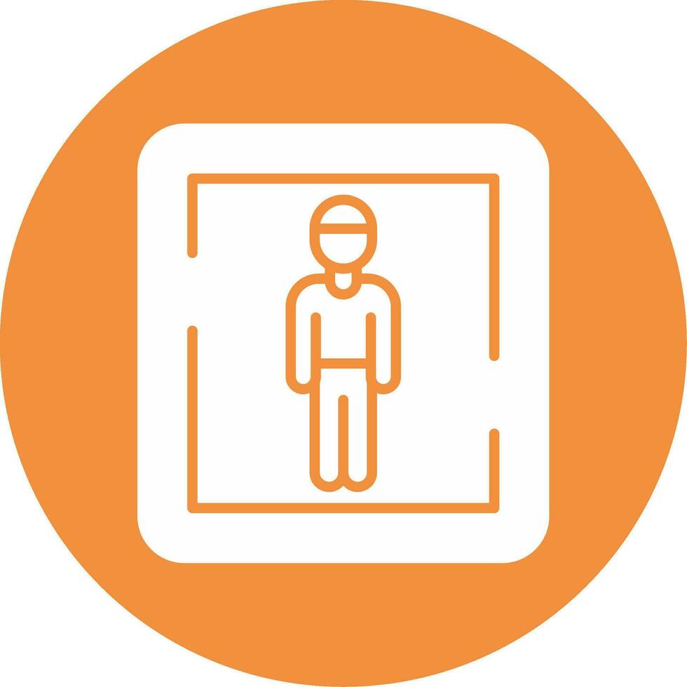 Male Toilet Sign Vector Icon