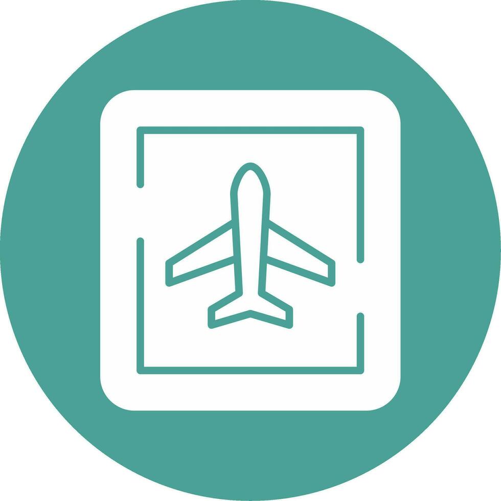 Airport Sign Vector Icon