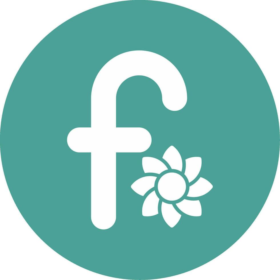 Small F Vector Icon