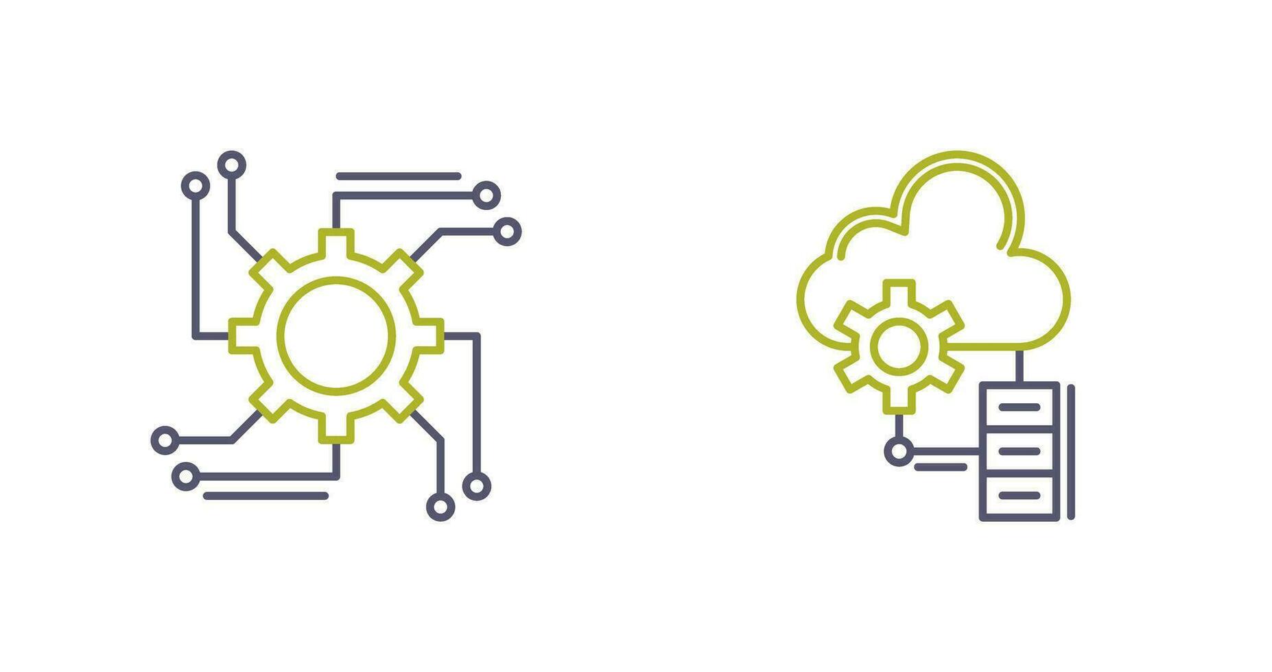 Automation and Big Data Icon vector