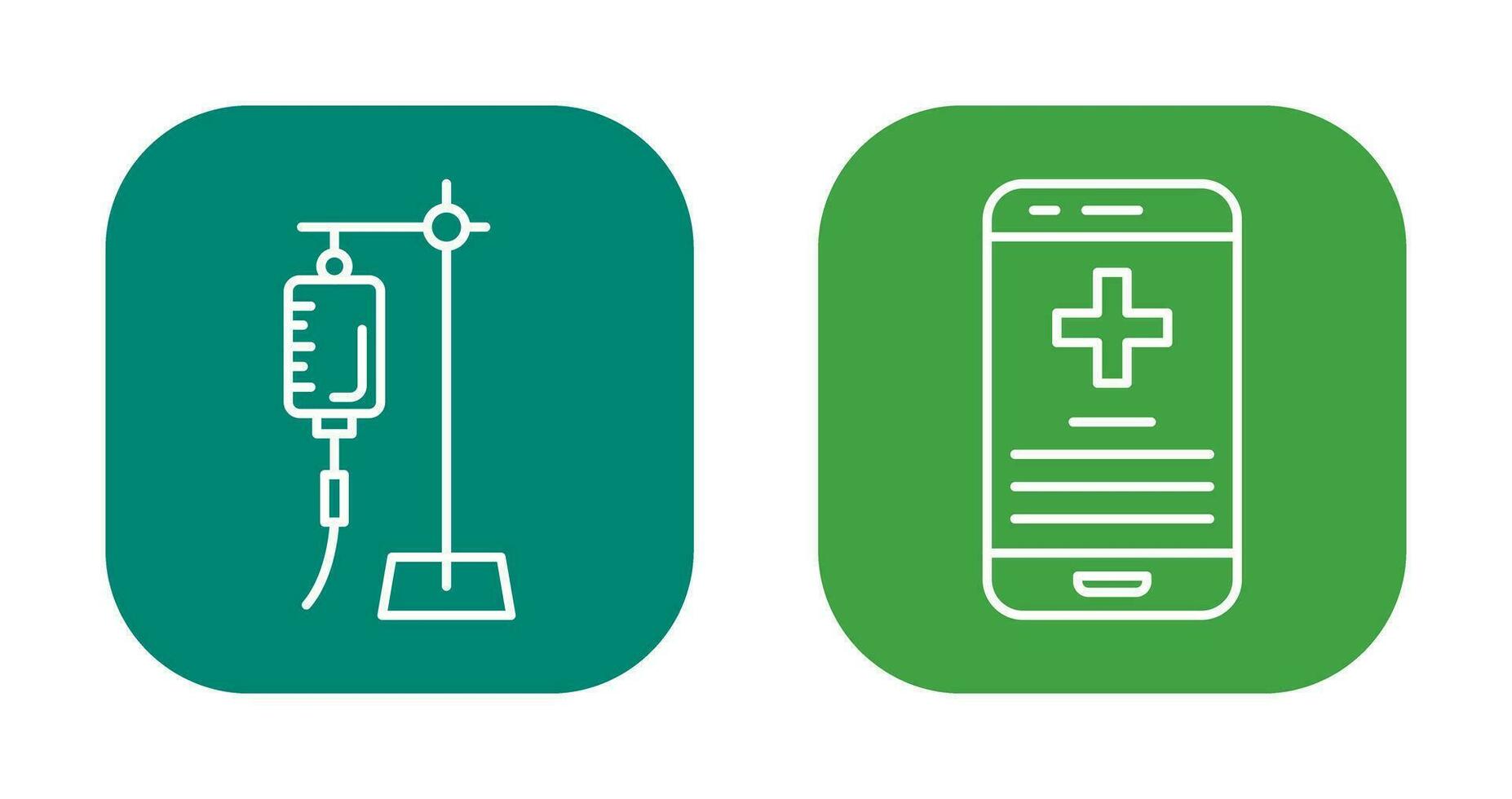 Saline and Smartphone Icon vector