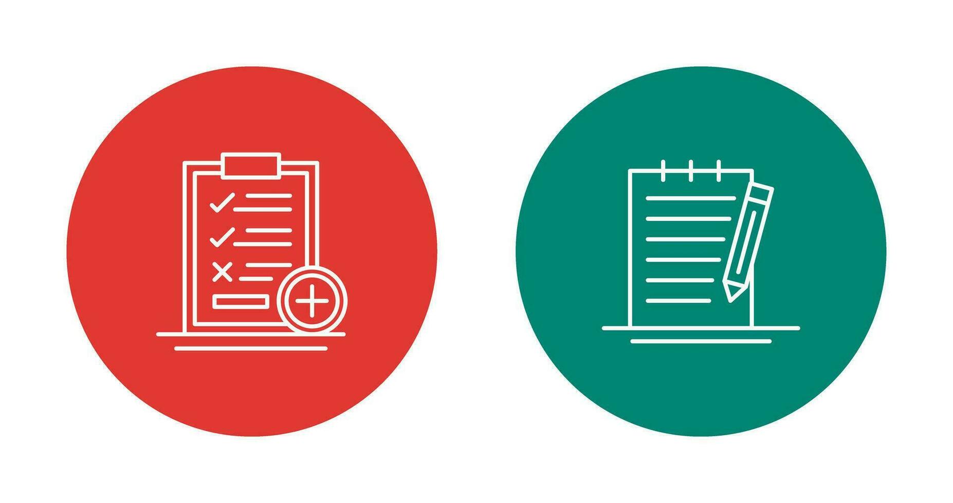 Medical Examination List and Check Up List Icon vector
