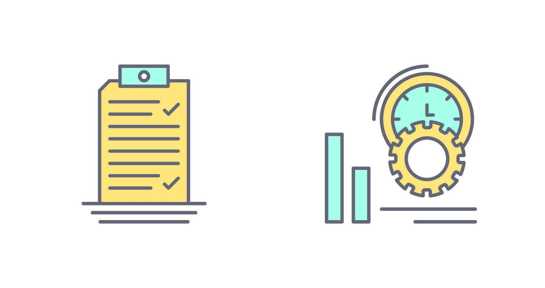 Check List and Performance Icon vector