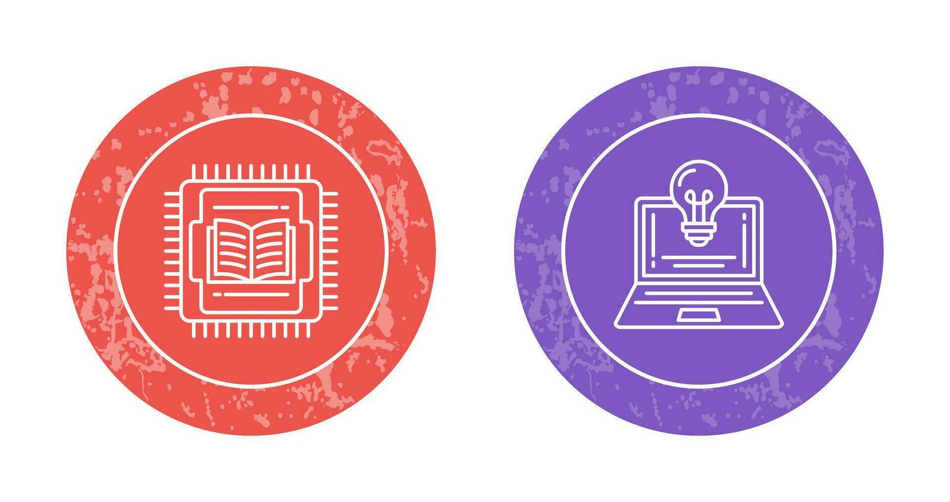 Cpu and Lamp Icon vector