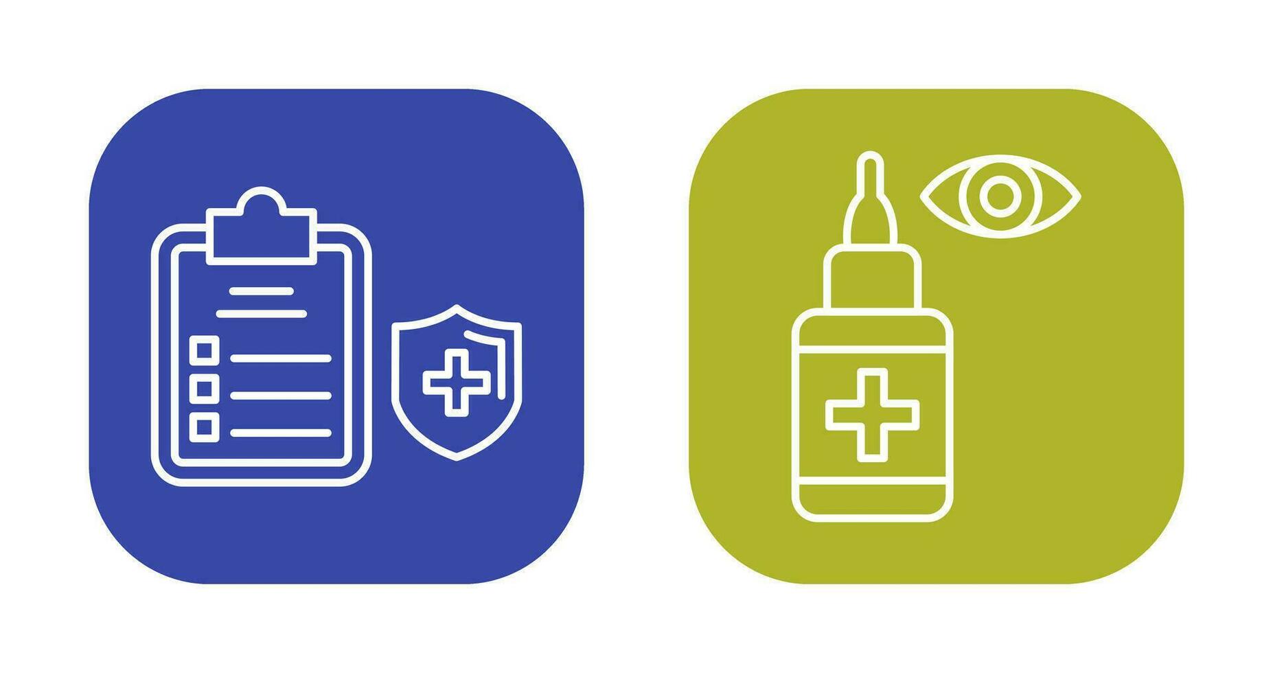 Medical Protection and Eye Icon vector