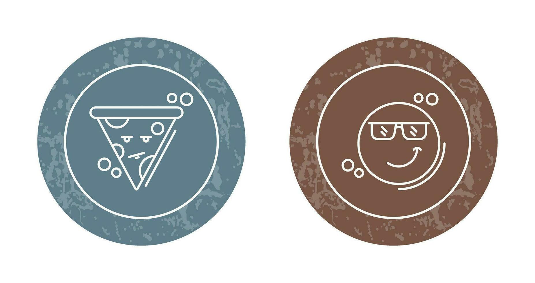 Pizza and Cool Icon vector
