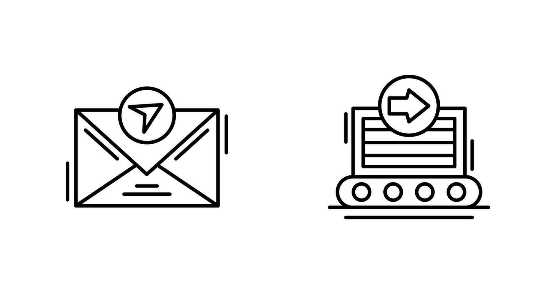 message and container Icon vector