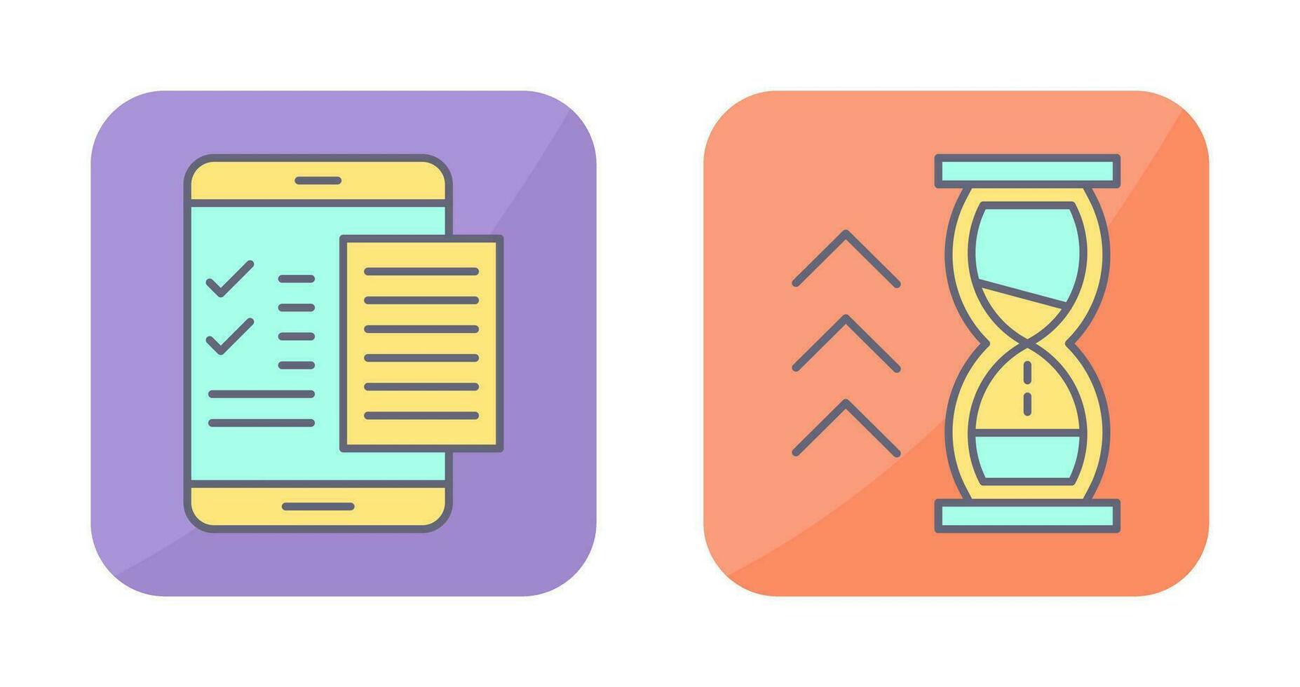 Check List and Quick Response Icon vector