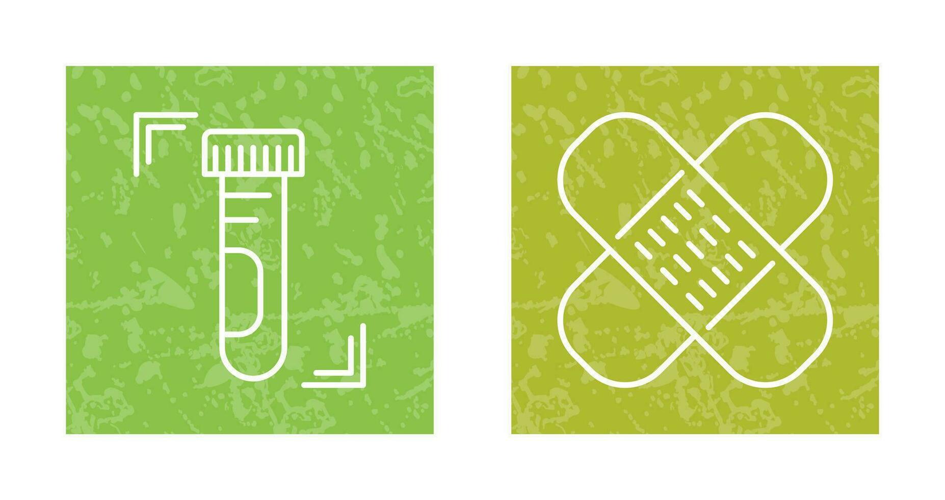 Test Tube and Wound Icon vector