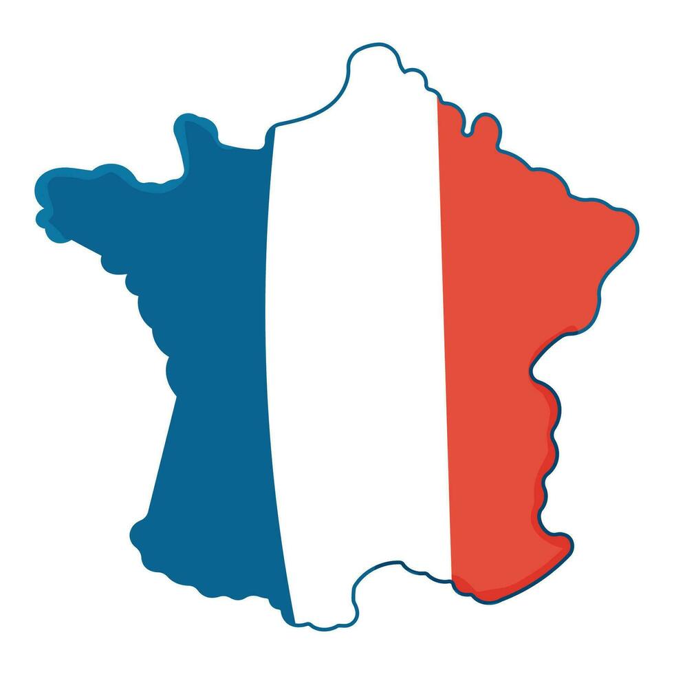 flag territory france country tricolor icon vector