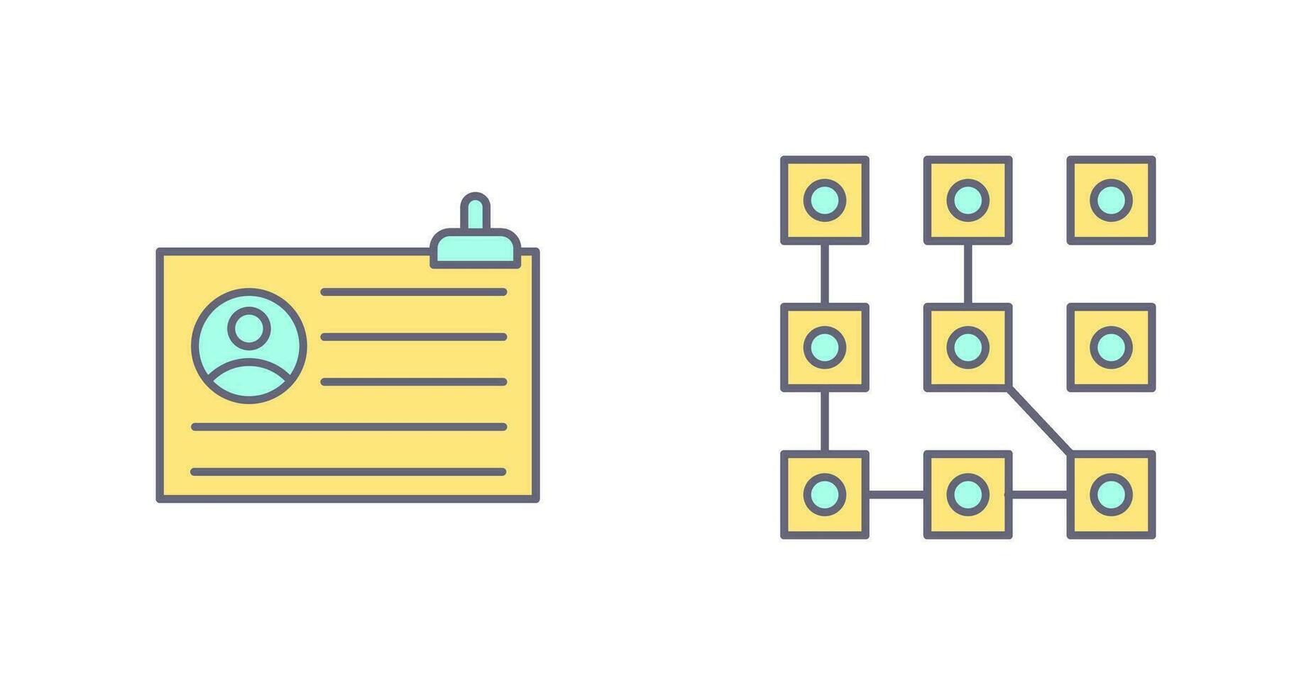 Account and Pattern Icon vector