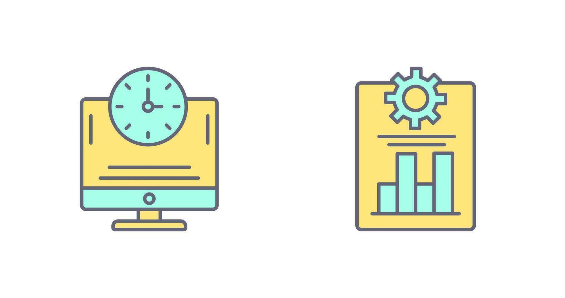 Productivity and Online Time Icon vector