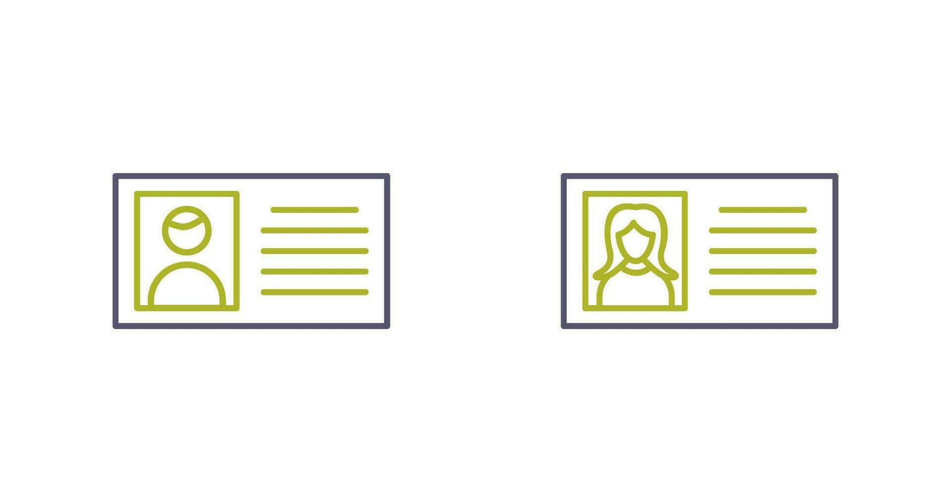 male profile and female profile  Icon vector