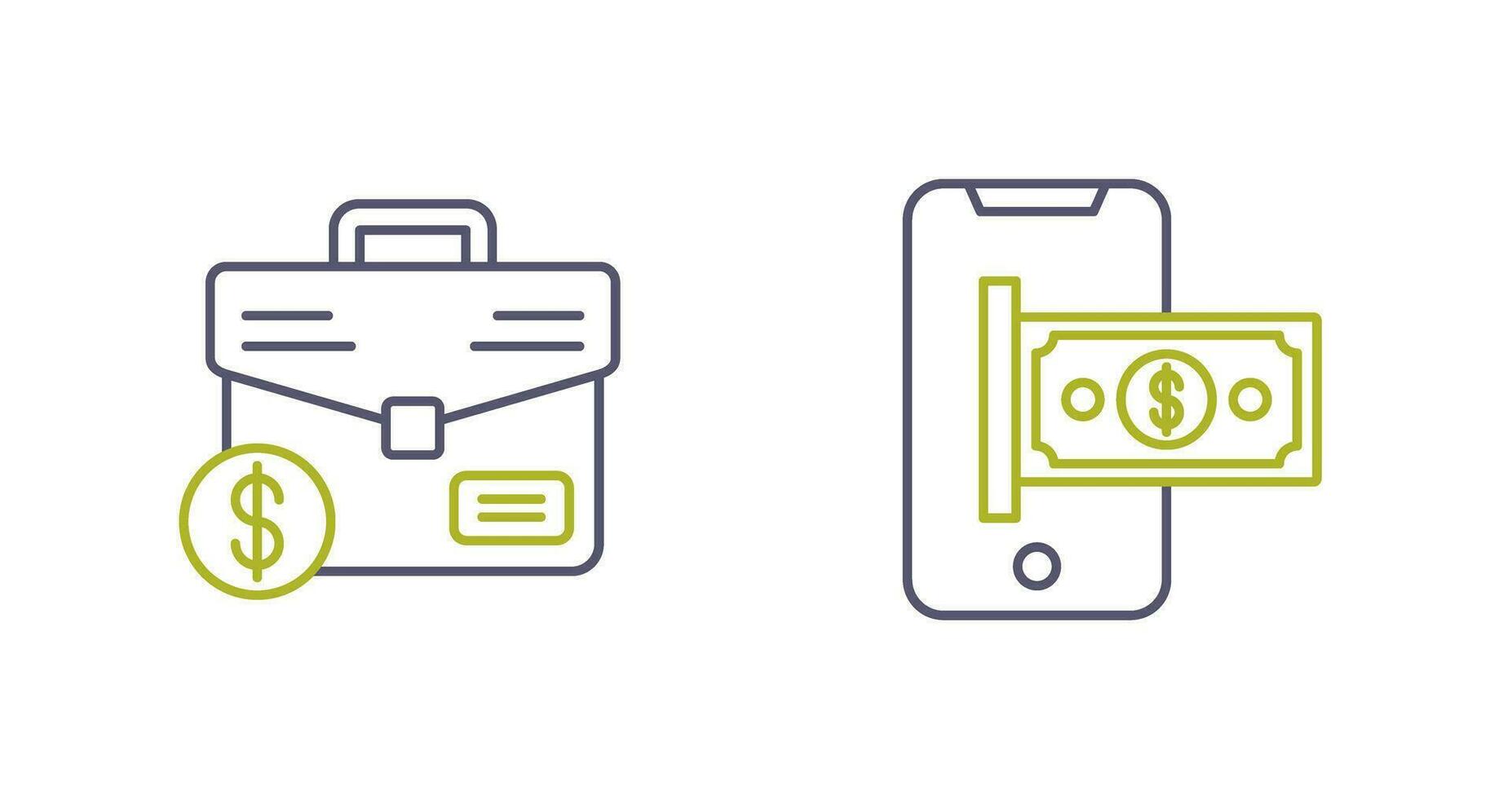 Suitcase and Smartphone Icon vector