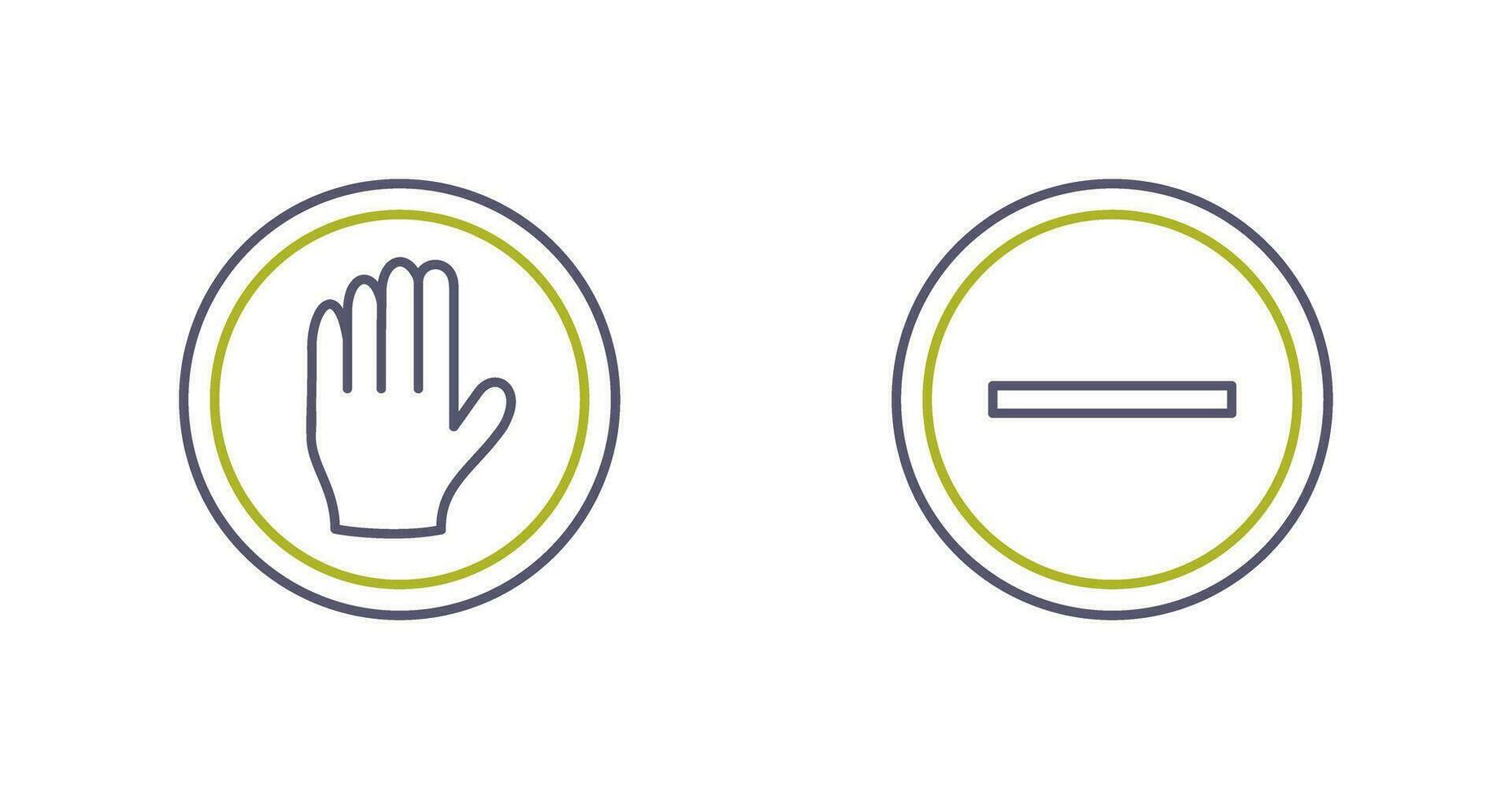 halt and entry prohibited  Icon vector