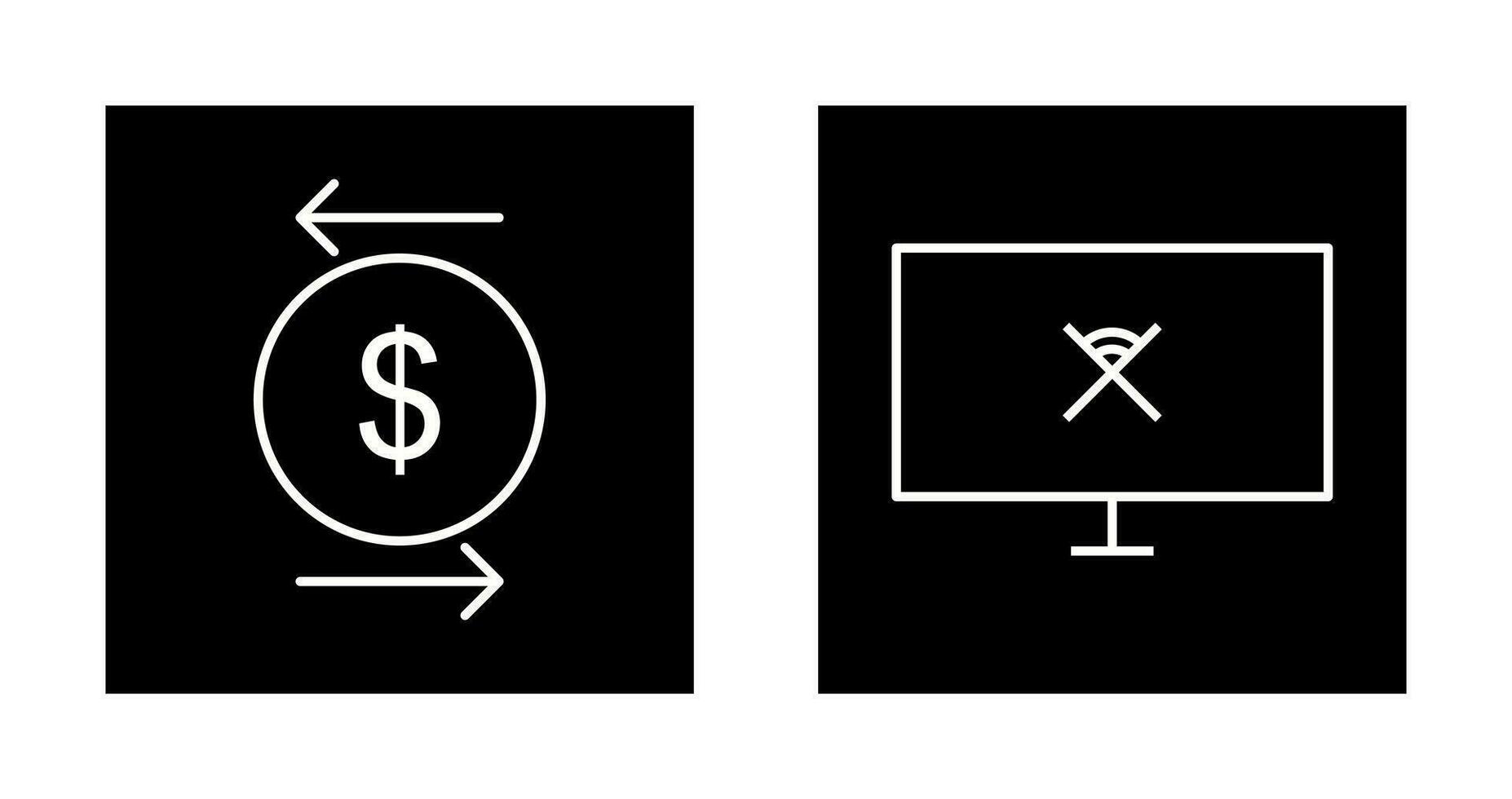 transaction and disconnected network  Icon vector
