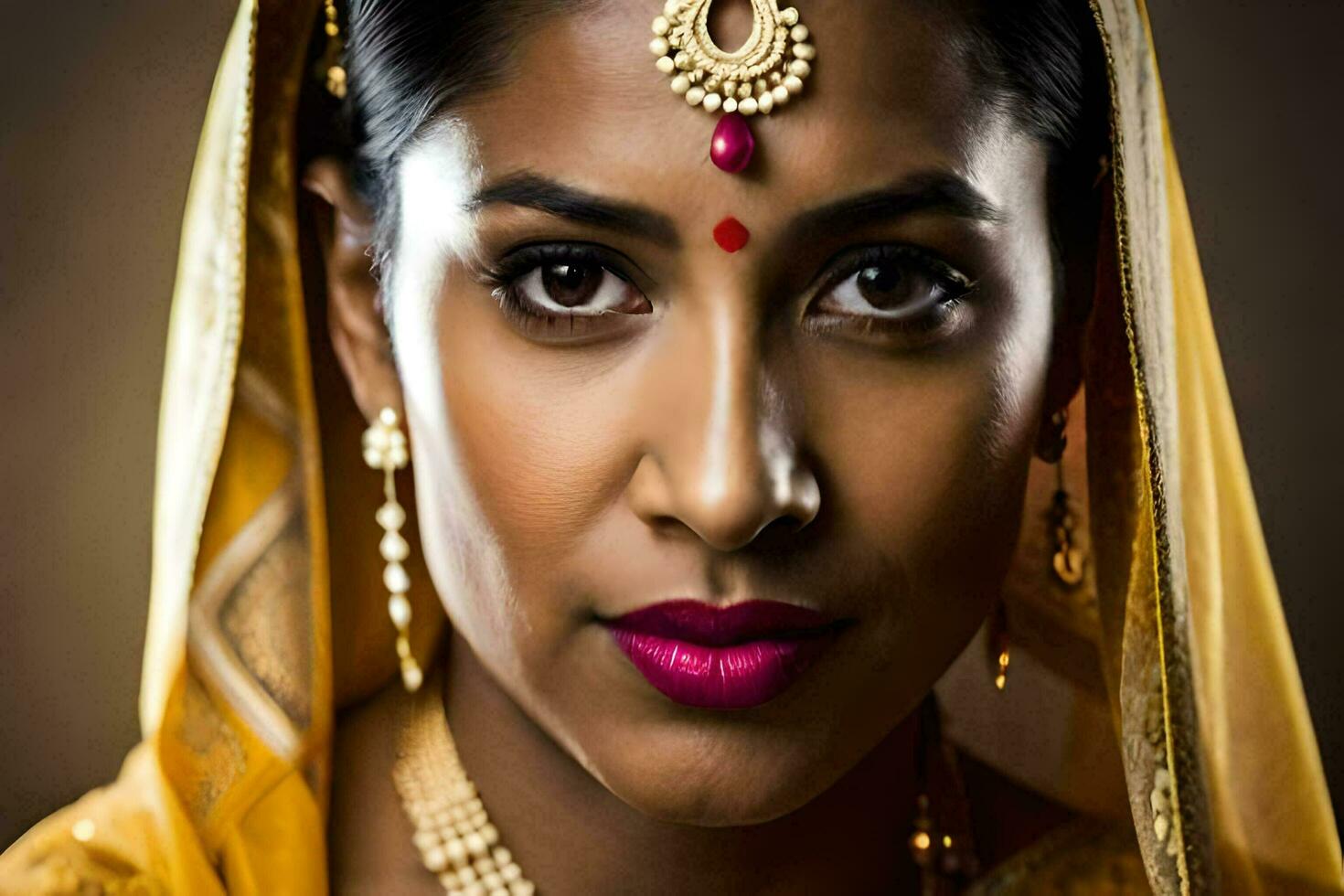 a beautiful indian woman in traditional attire. AI-Generated photo