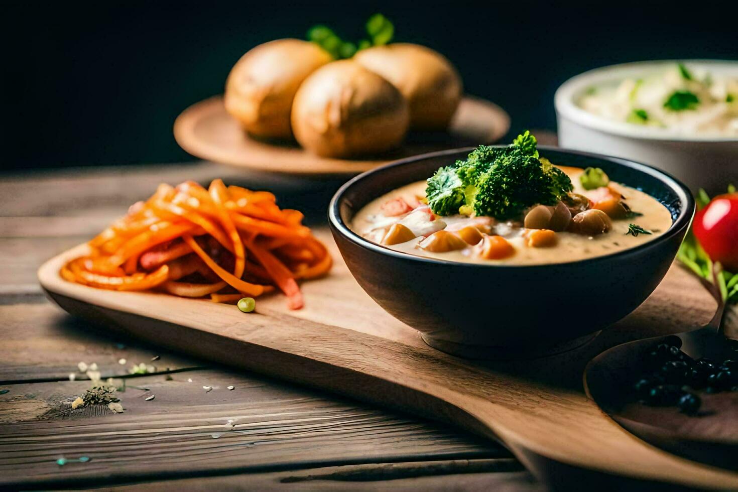 the-best-vegetarian-food-in-india-ai-generated-32562284-stock-photo-at