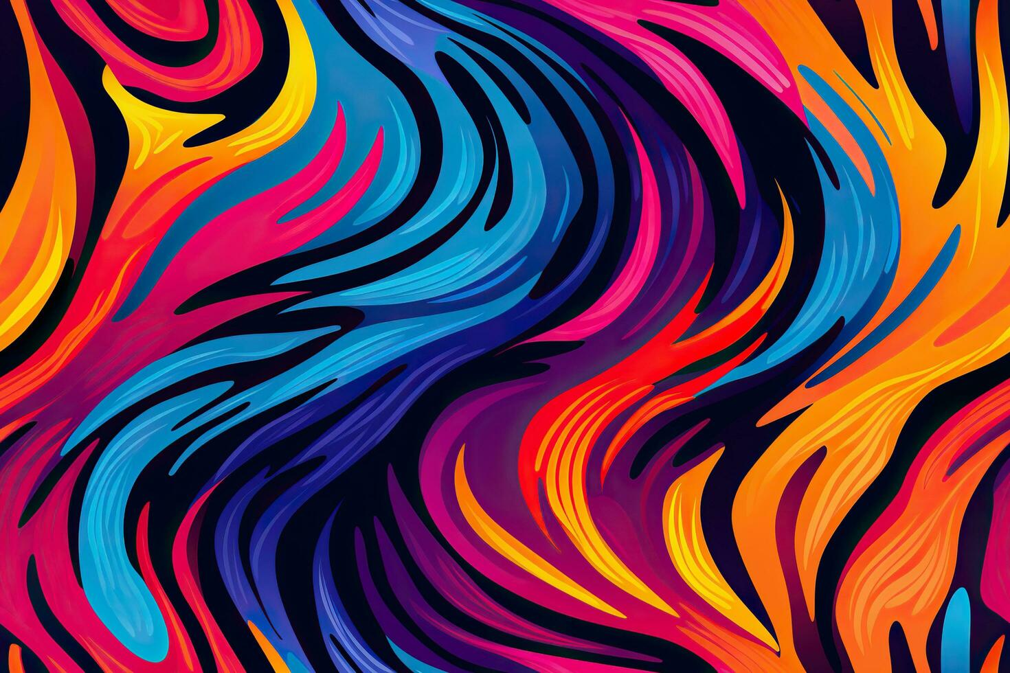 Zebra rainbow abstract pattern. Colorful stripes, bright background. Generated by artificial intelligence photo