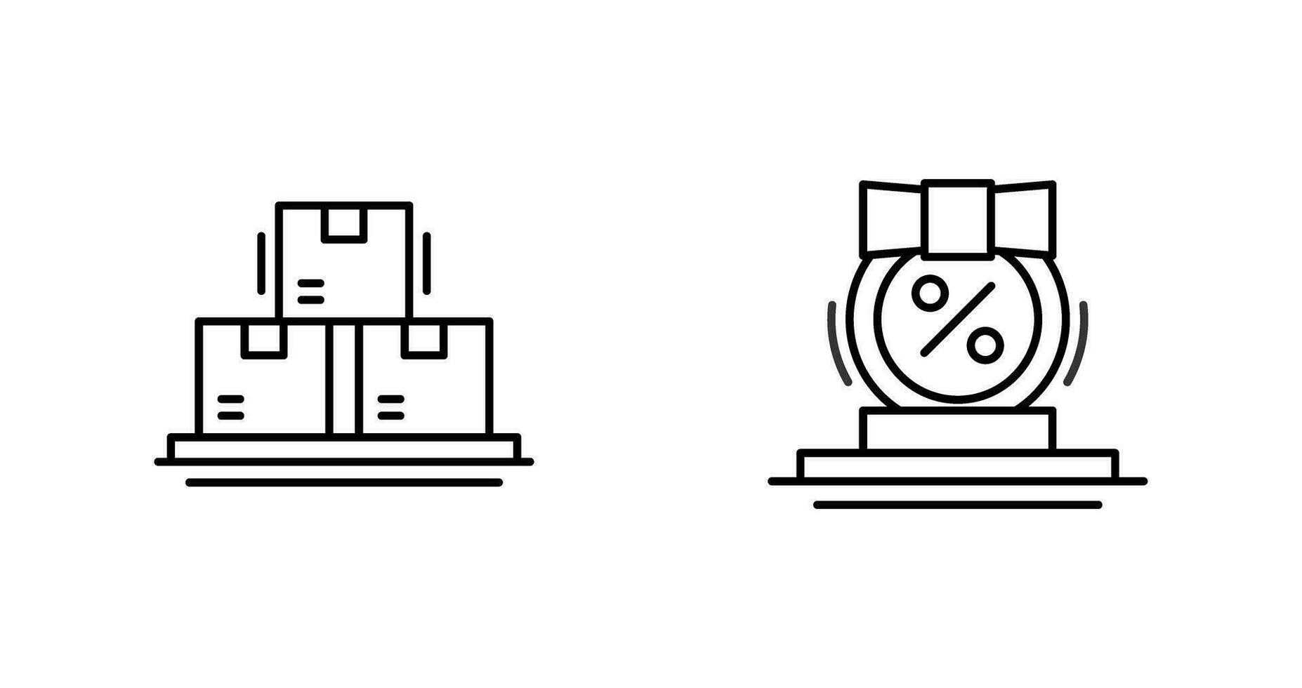 Delivery and Ribbon Icon vector