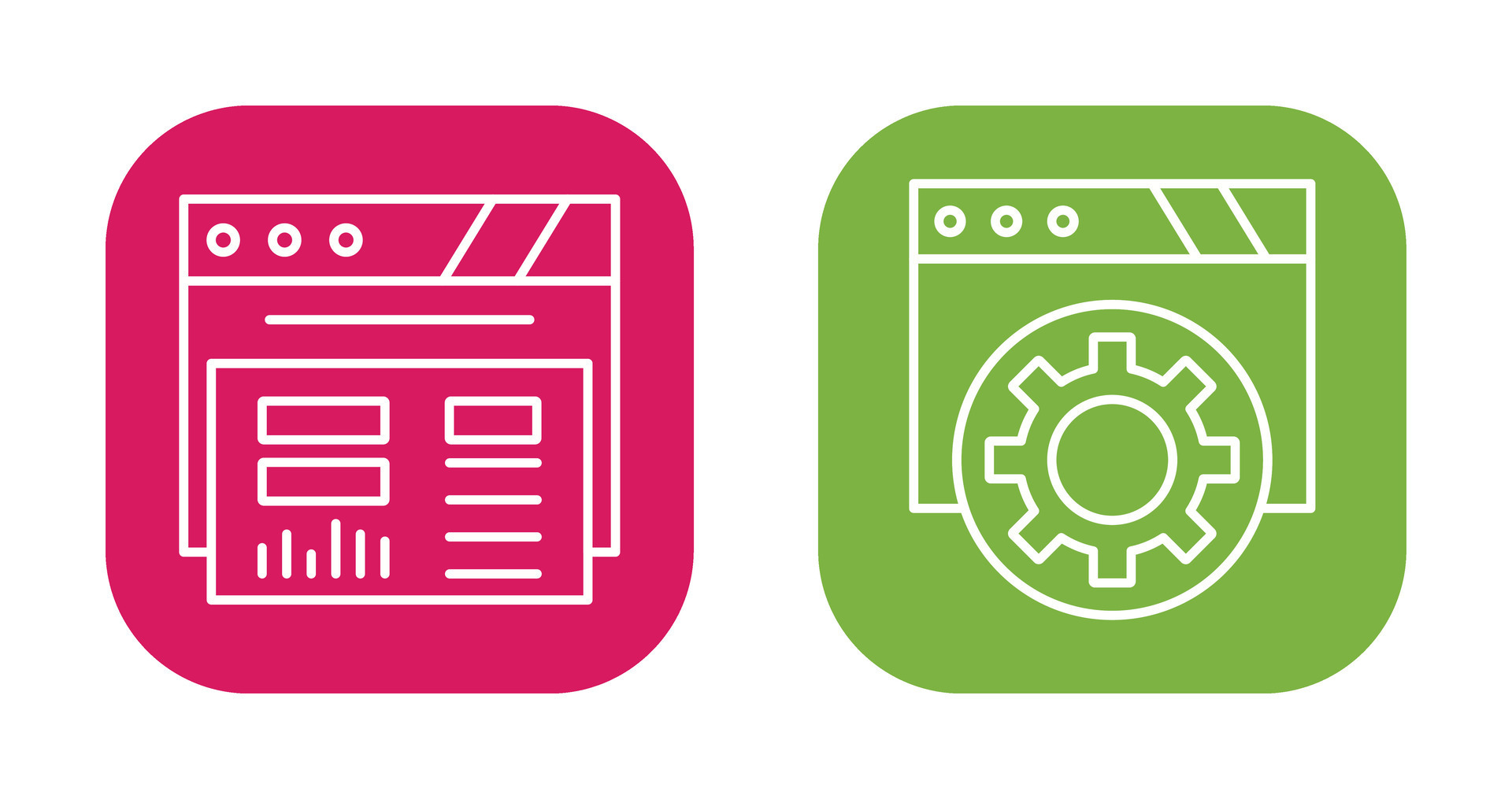 Dashboard and Browser Icon 32563870 Vector Art at Vecteezy