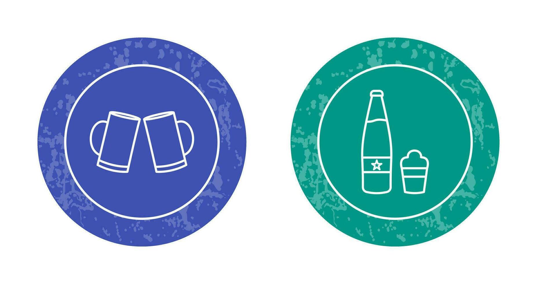 Beers Toasting and Beer Icon vector