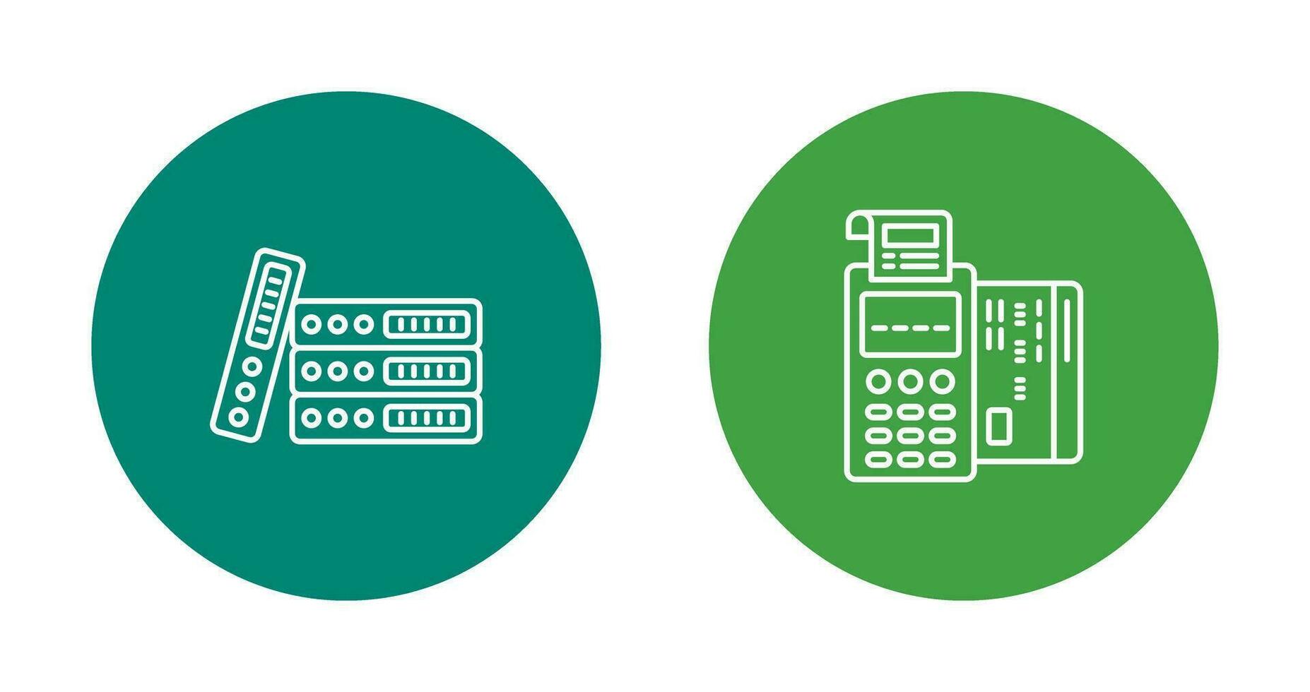 Binders and Pos terminal Icon vector