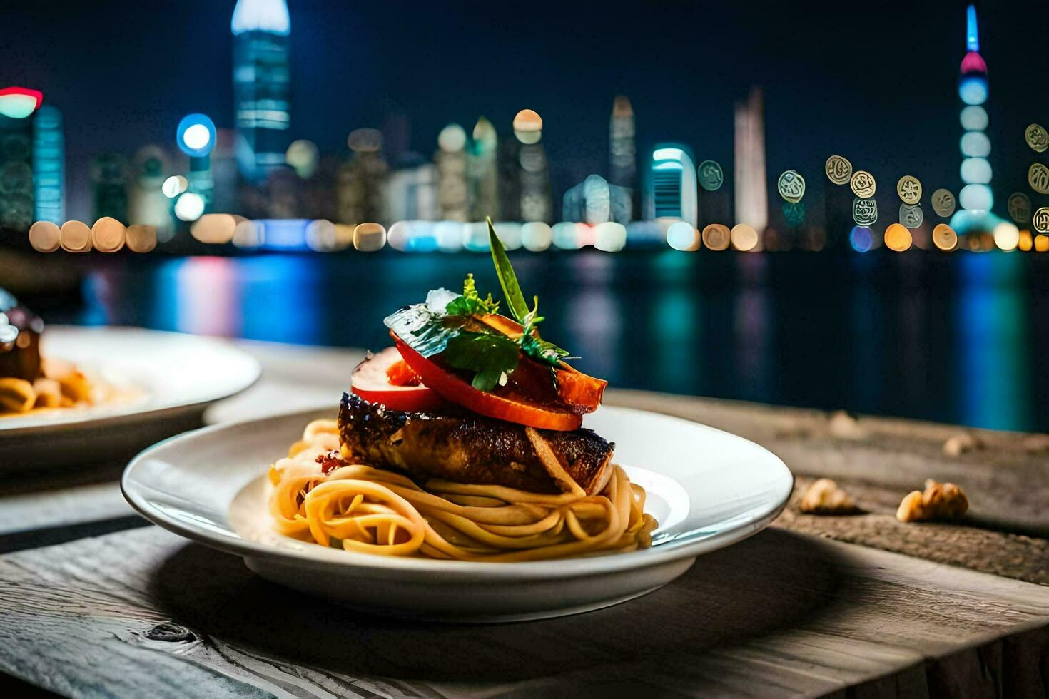 el comida y bebida en hong Kong generado por ai foto
