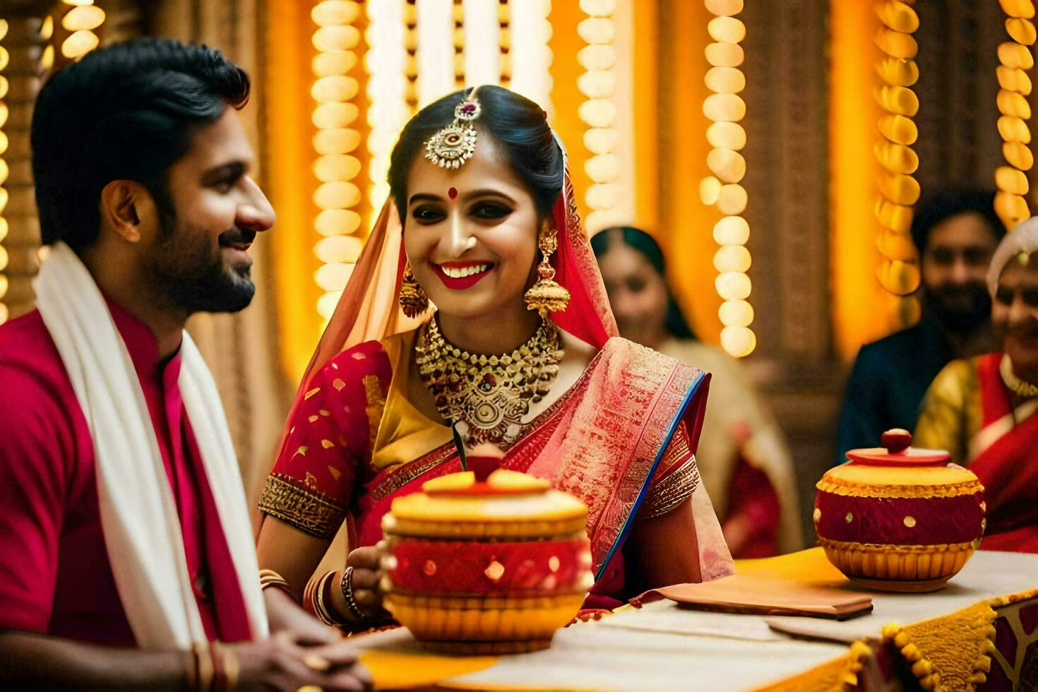 a wedding in bangalore. AI-Generated photo