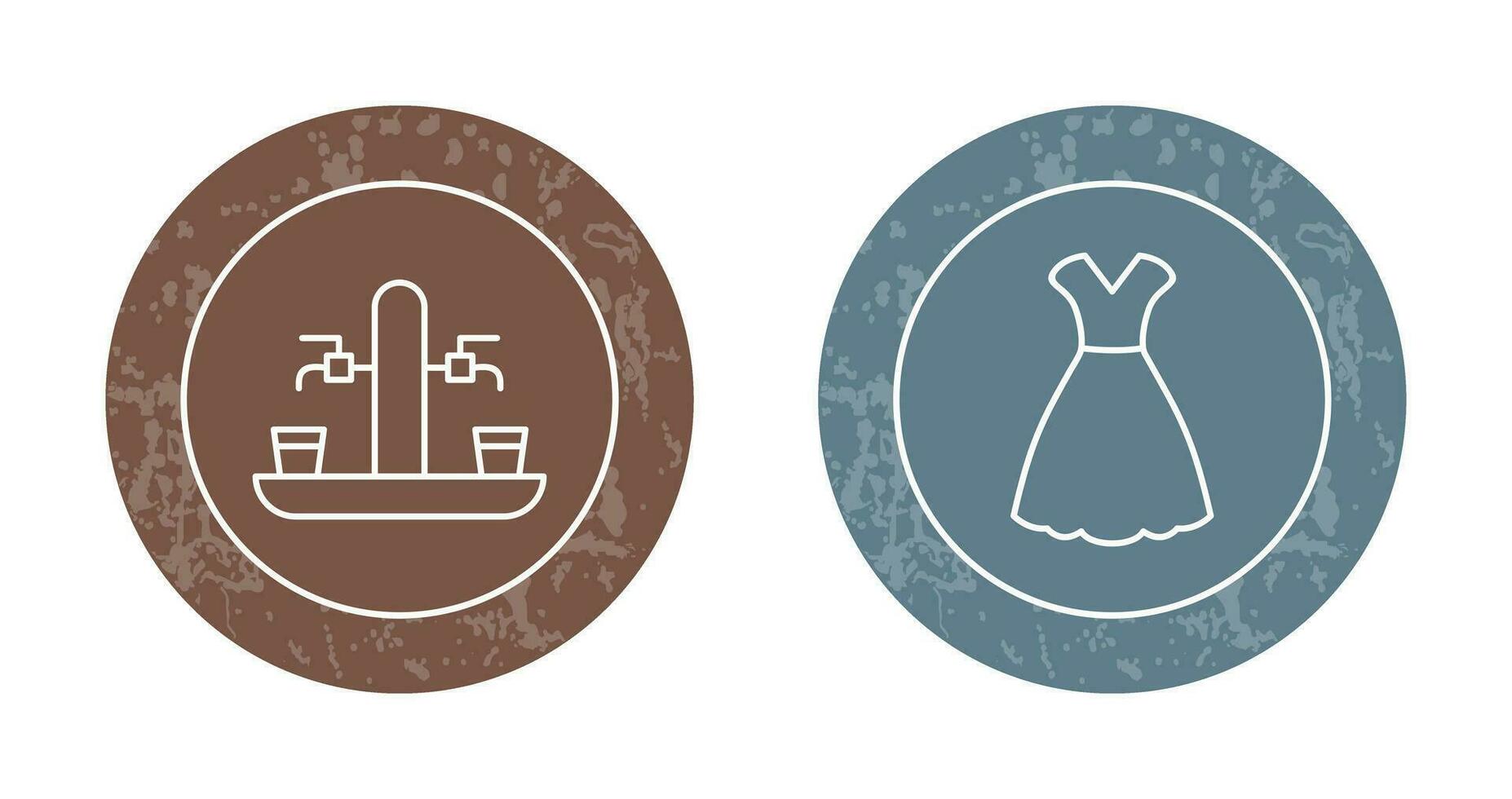 Beer Tap and Woman Dress Icon vector