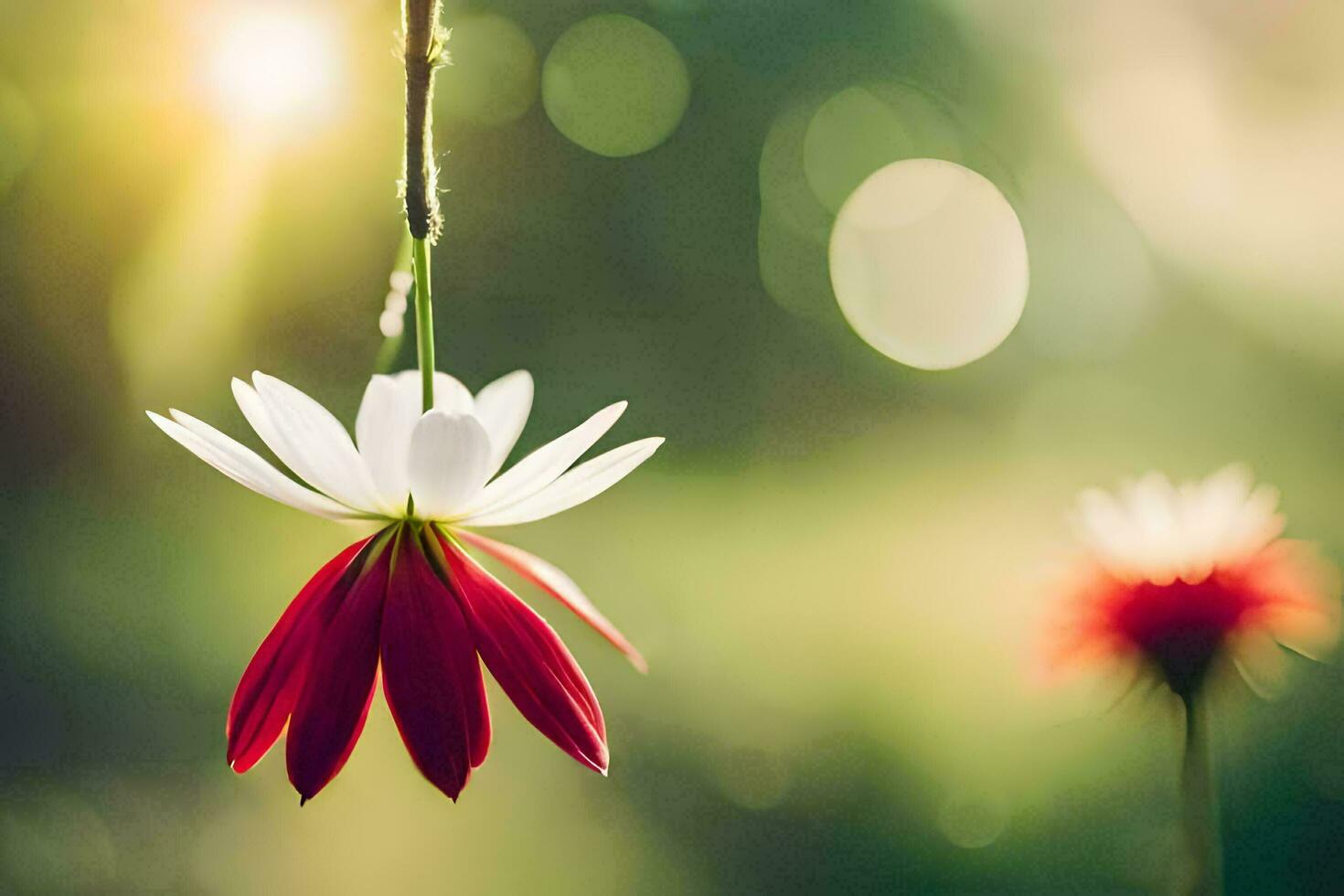 photo wallpaper the sun, flowers, the sky, the flowers, the sun, the flowers,. AI-Generated