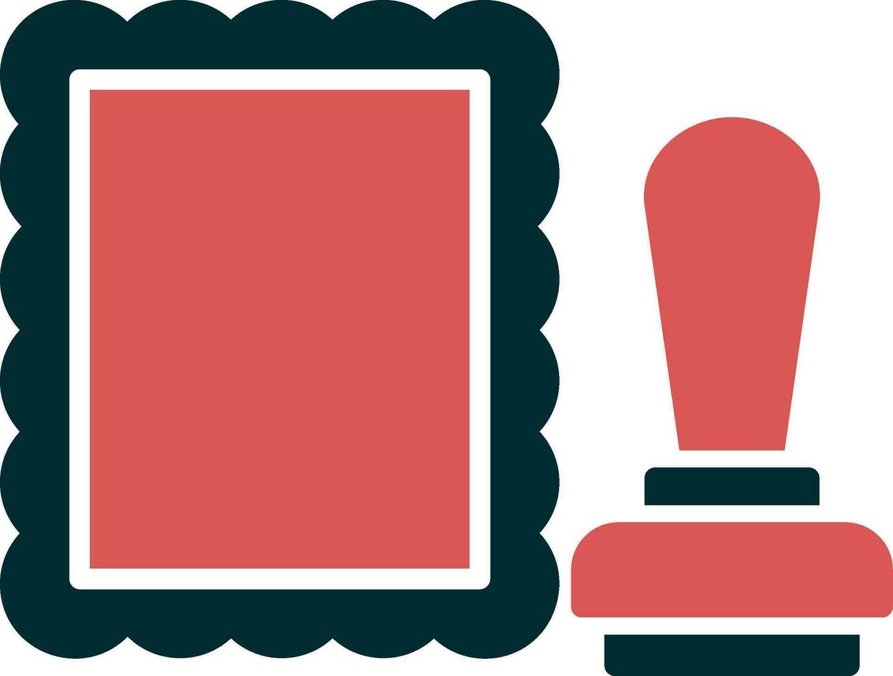 stamped Vector Icon