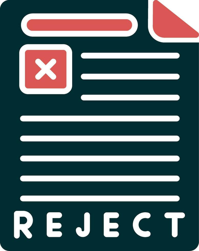 Reject Vector Icon
