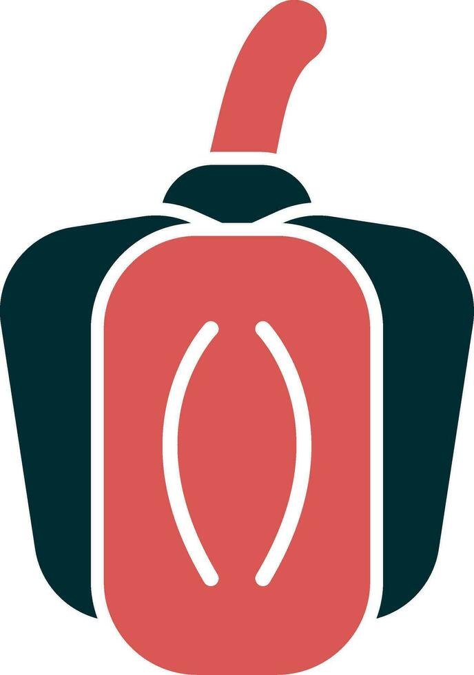 Green Pepper Vector Icon