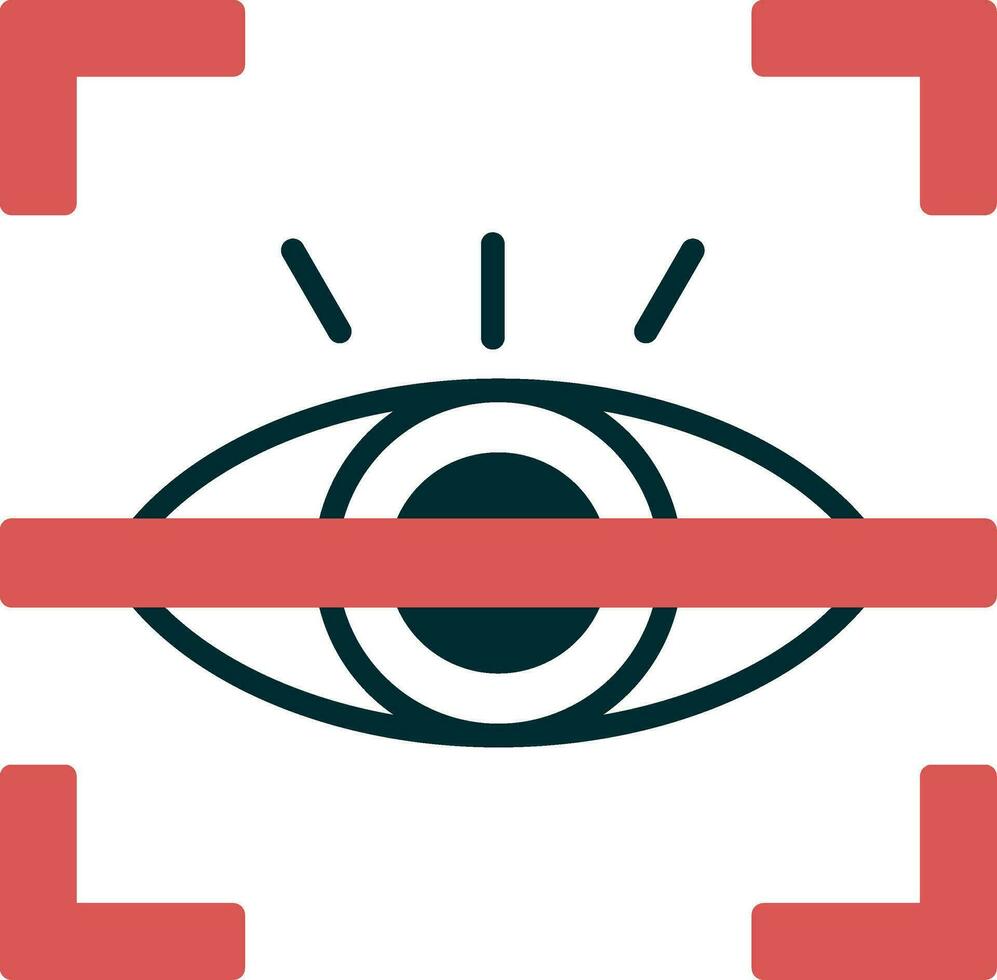 icono de vector de ojo