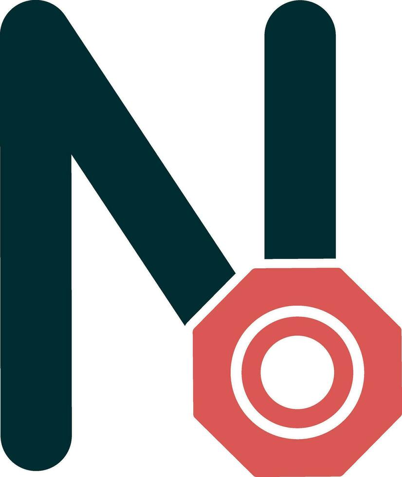 Capital N Vector Icon