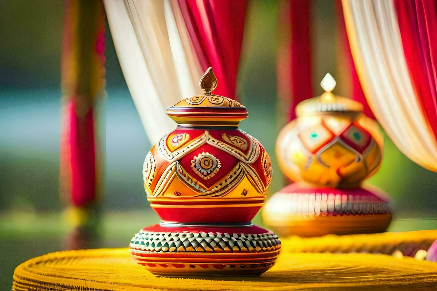 indian wedding decor ideas. AI-Generated photo