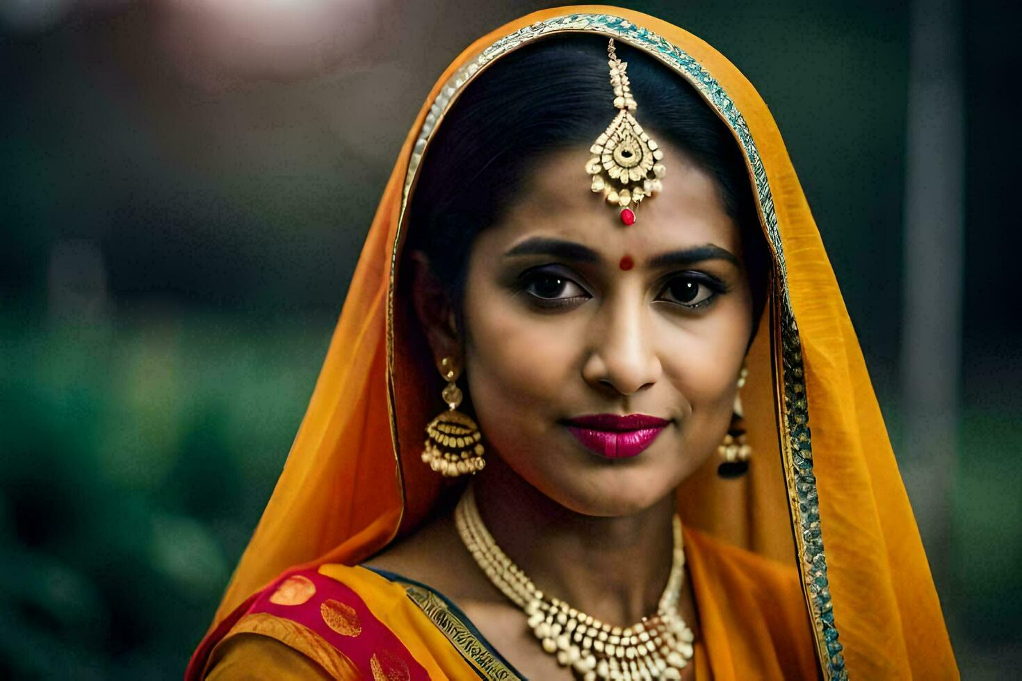 beautiful indian woman in traditional attire. AI-Generated photo