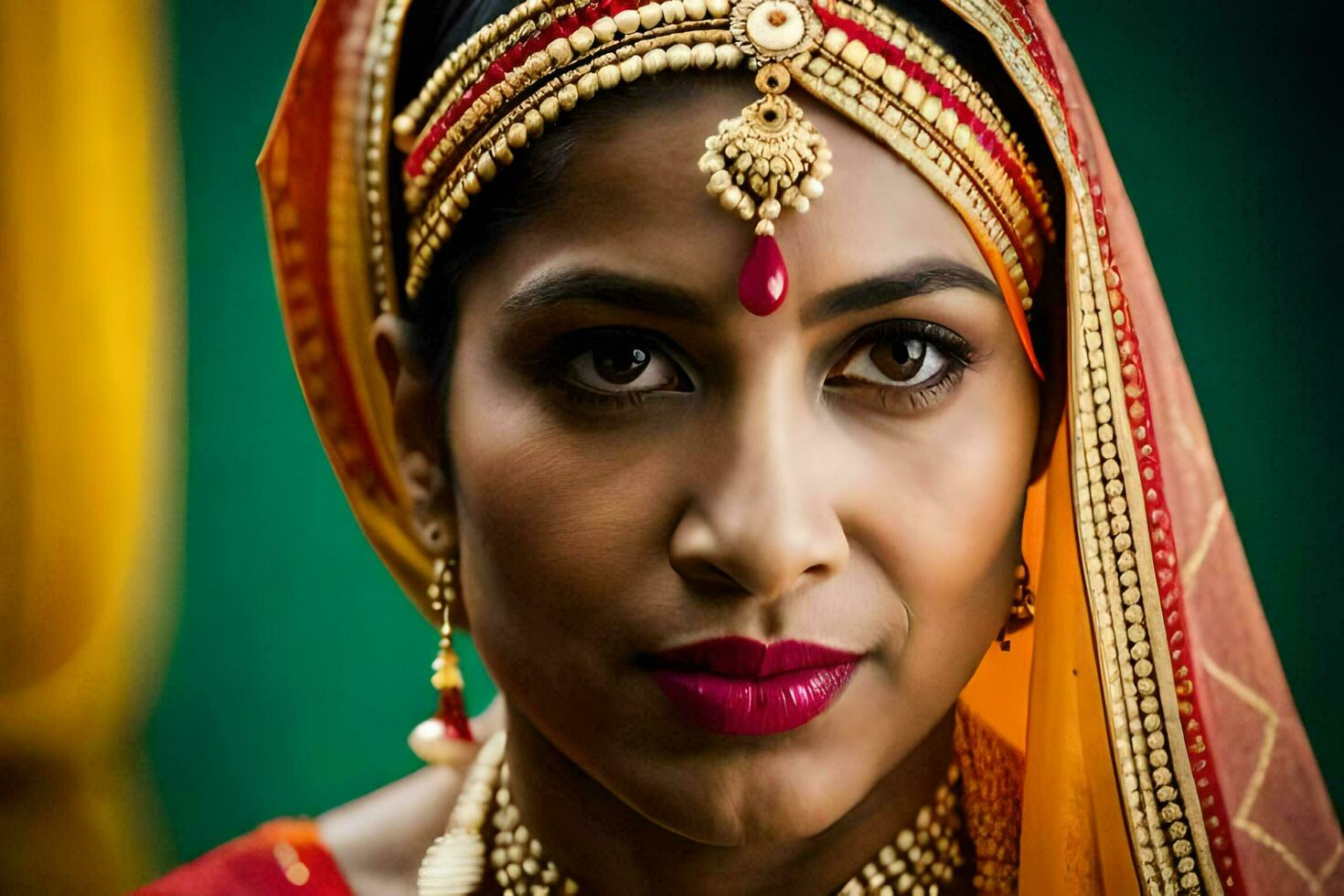 beautiful indian woman in traditional attire. AI-Generated photo