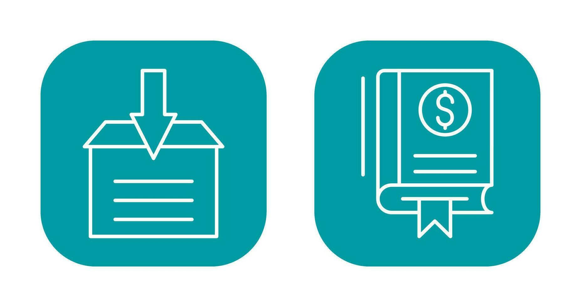 Finance and Archive Icon vector