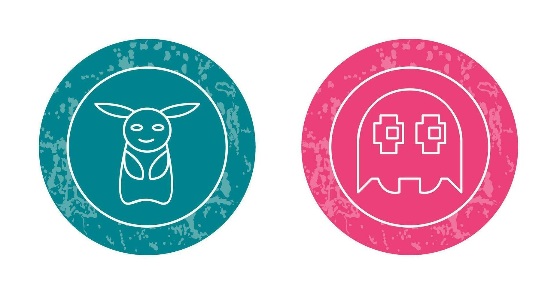 Game Character and Game Character Icon vector