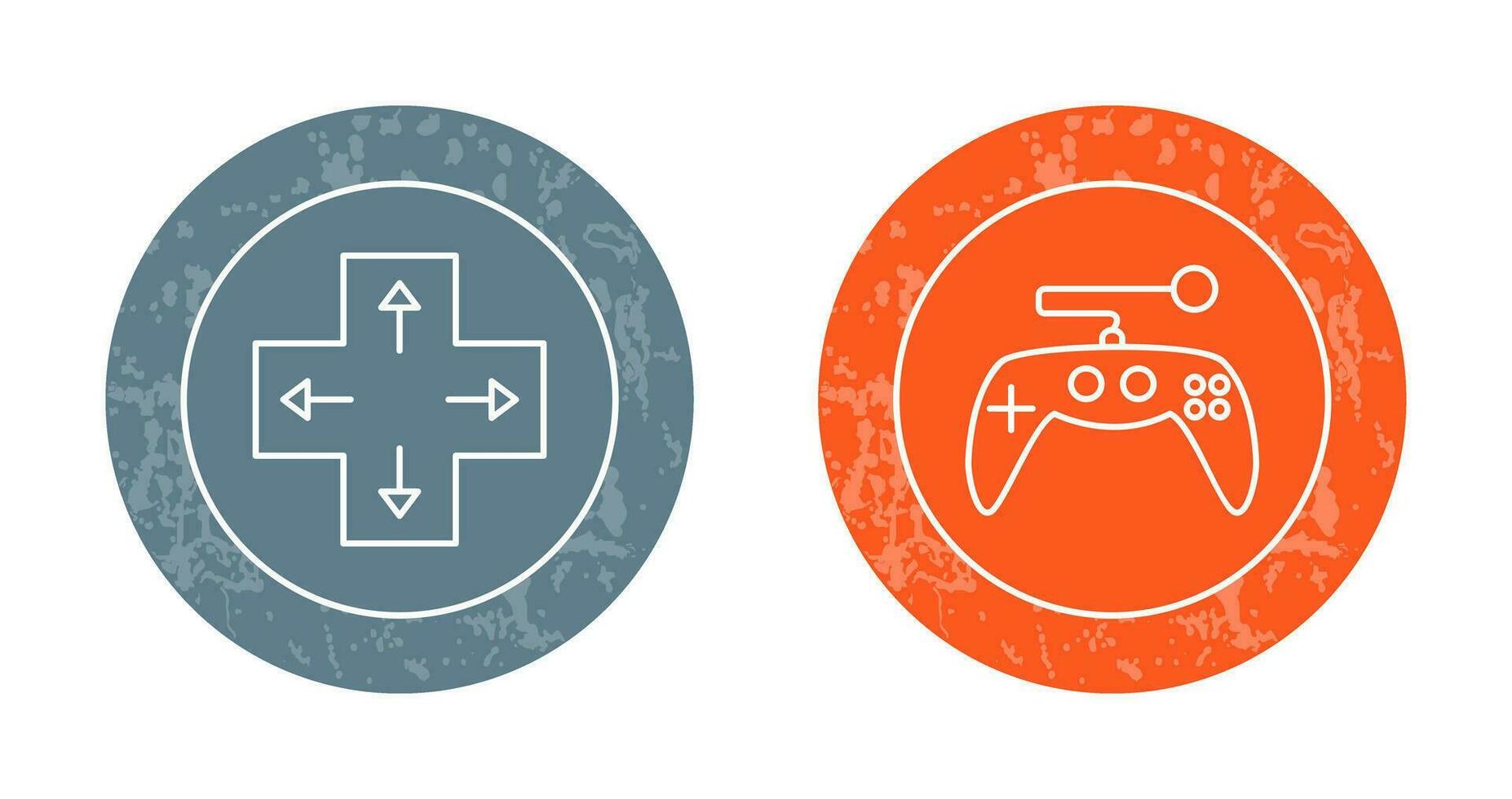 Direction Key and Gaming Control Icon vector