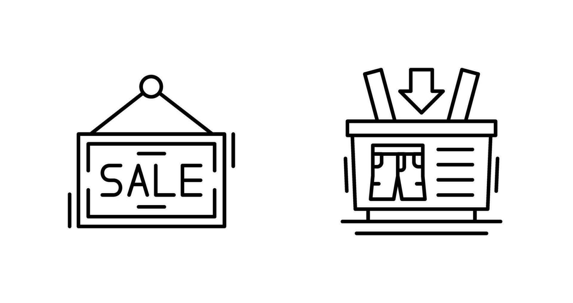 Shopping Basket and Super Sale Icon vector