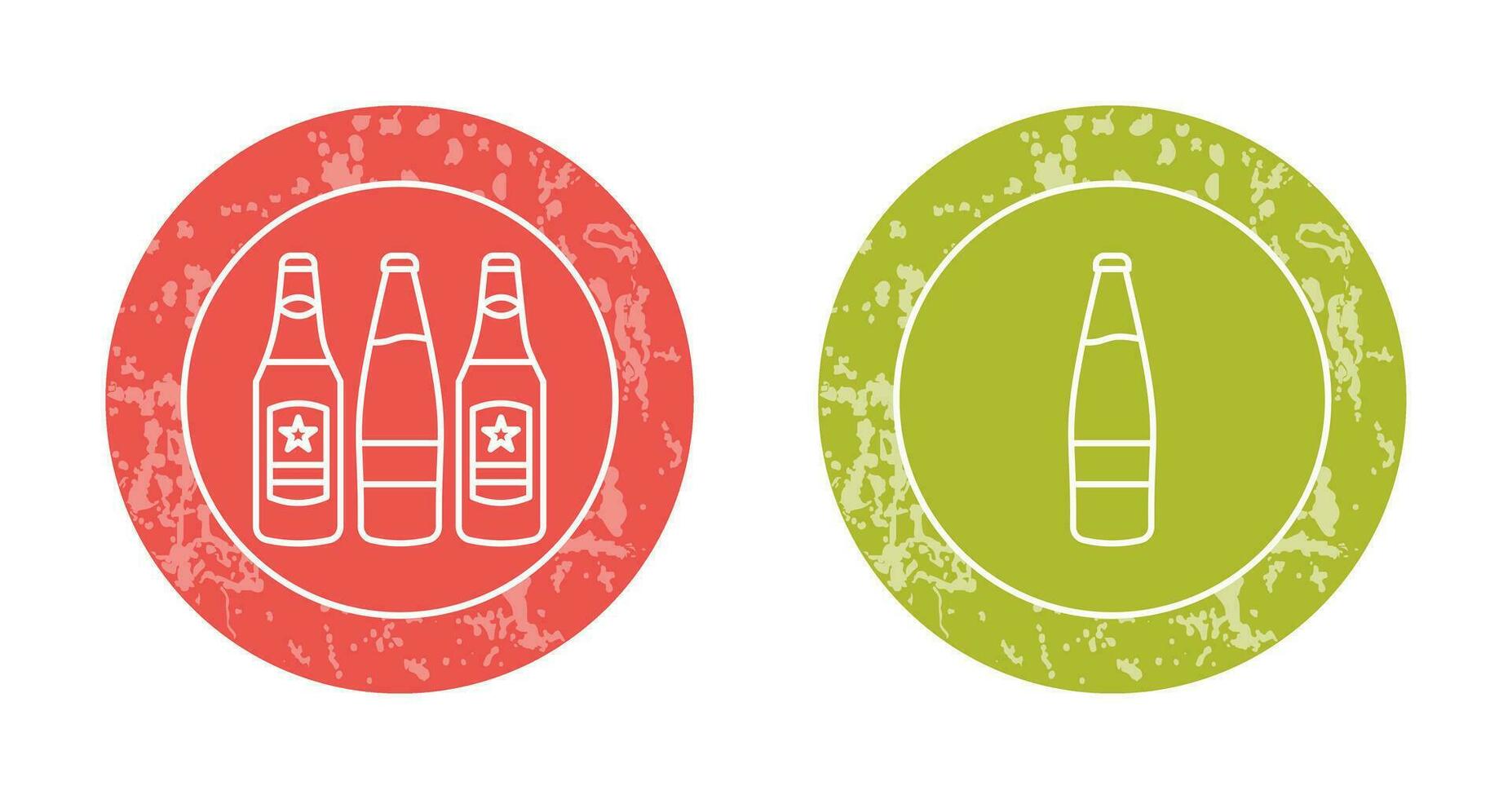 cerveza botellas y alcohol icono vector