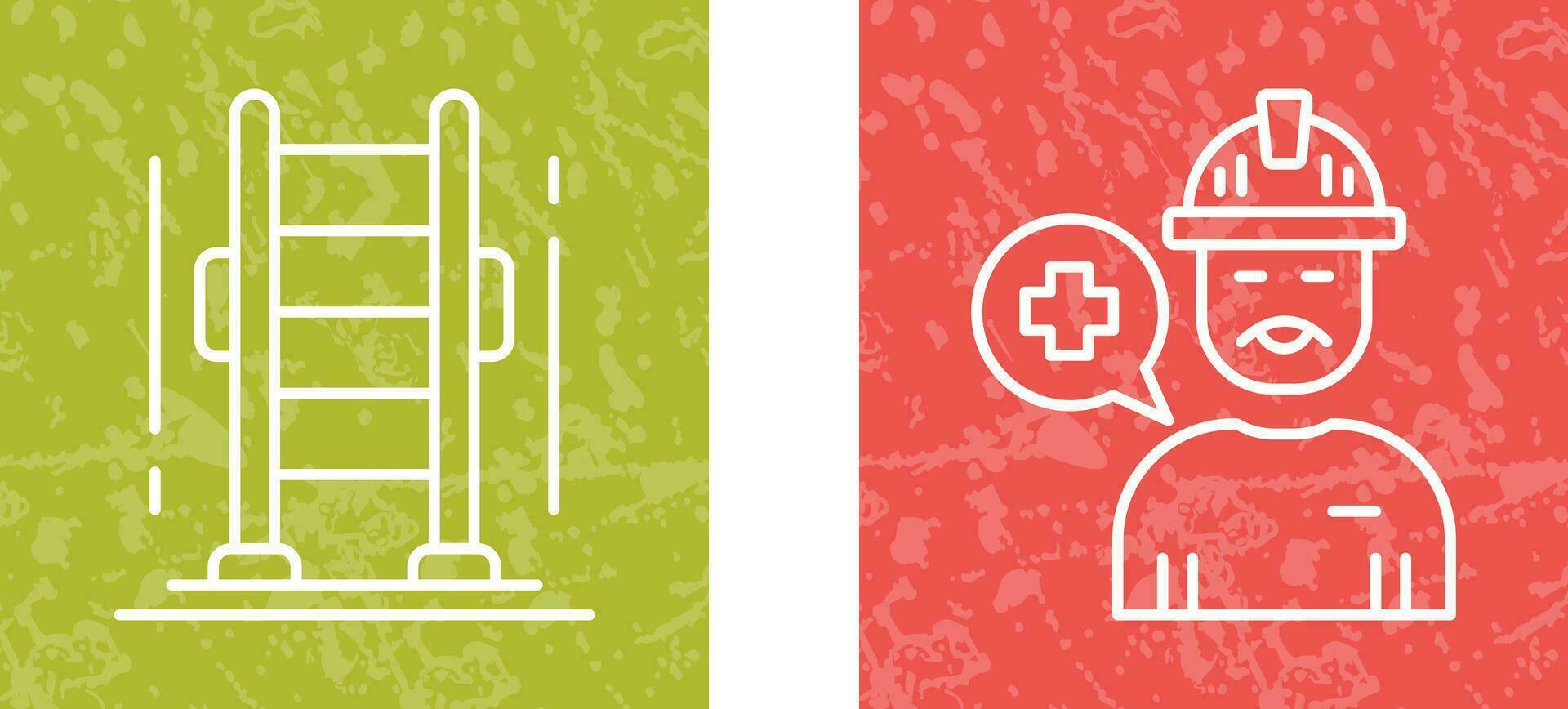 Ladder and Support Icon vector