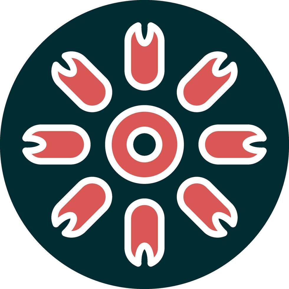 Centric Diatom Vector Icon