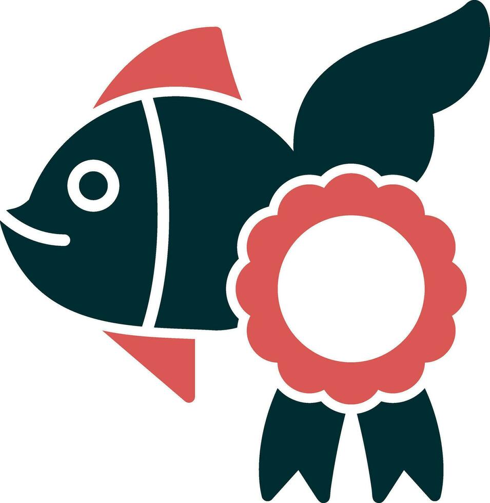 icono de vector de pescado