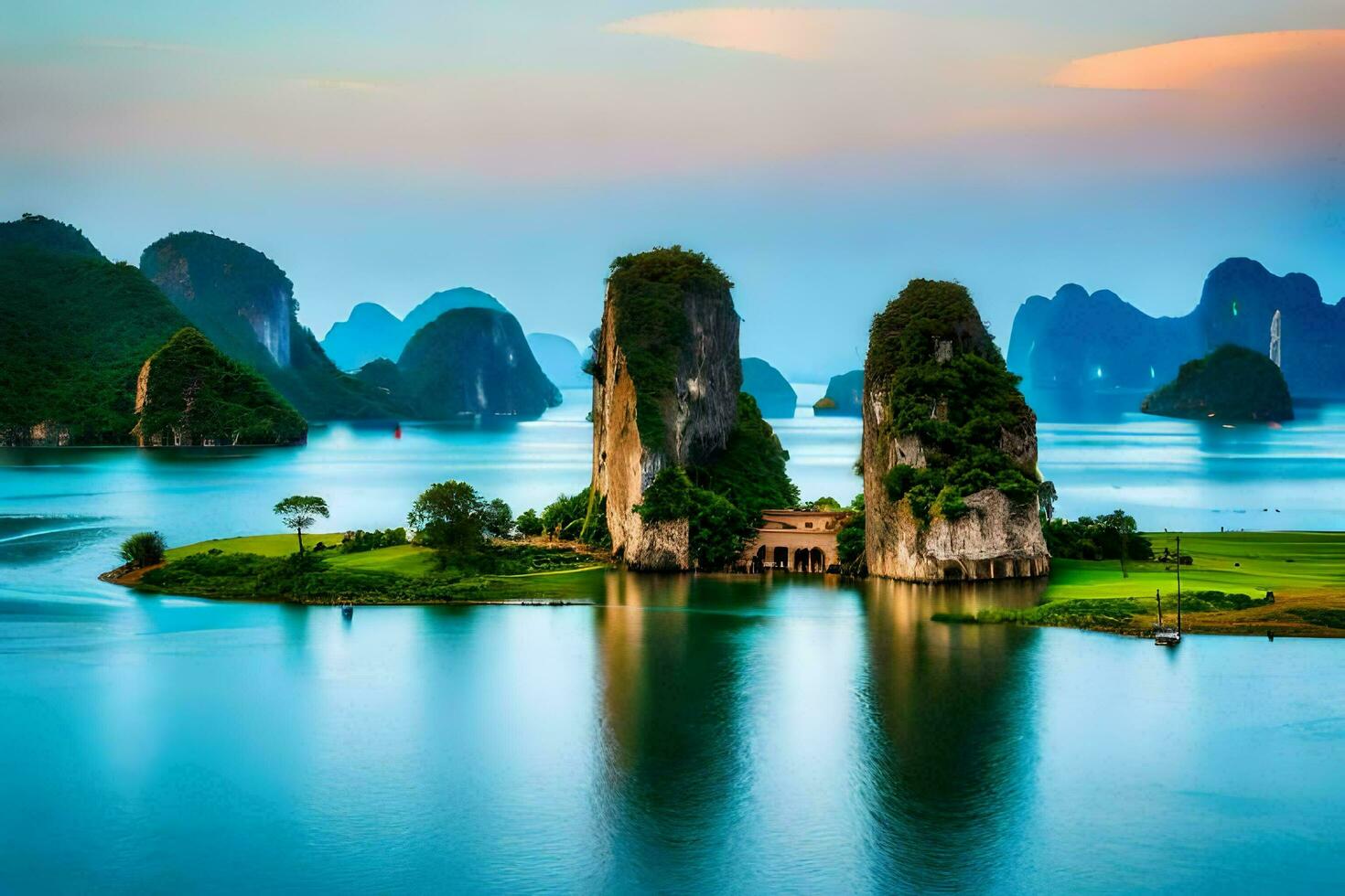 the most beautiful places in the world. AI-Generated photo