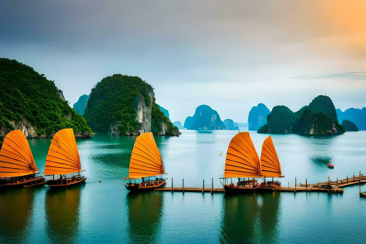 the best places to visit in vietnam. AI-Generated photo