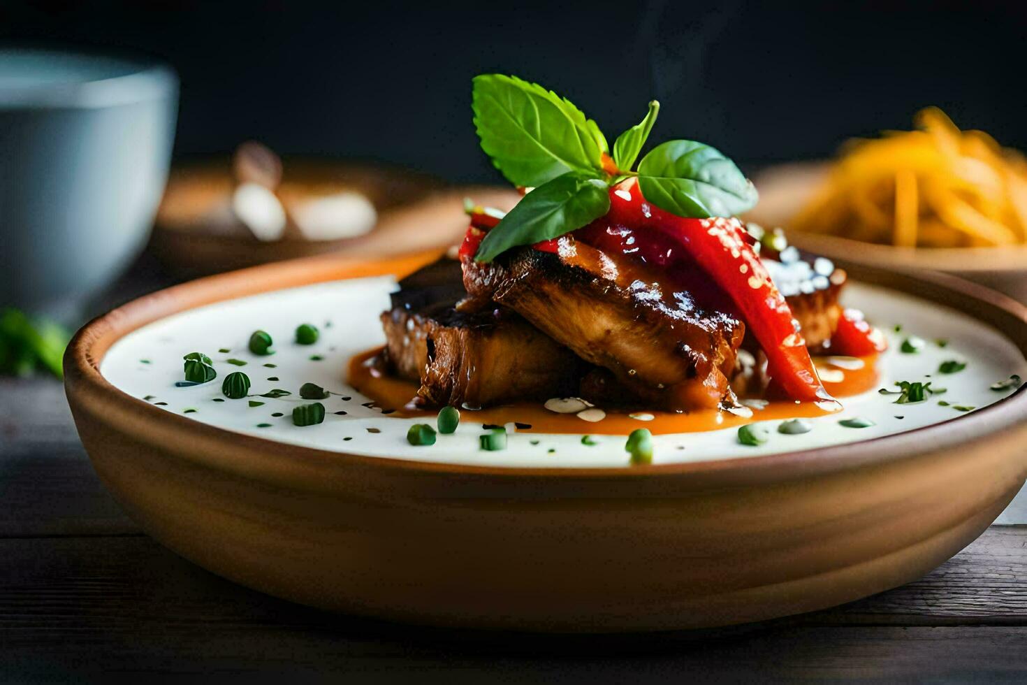 the best food in the world is in the kitchen. AI-Generated photo